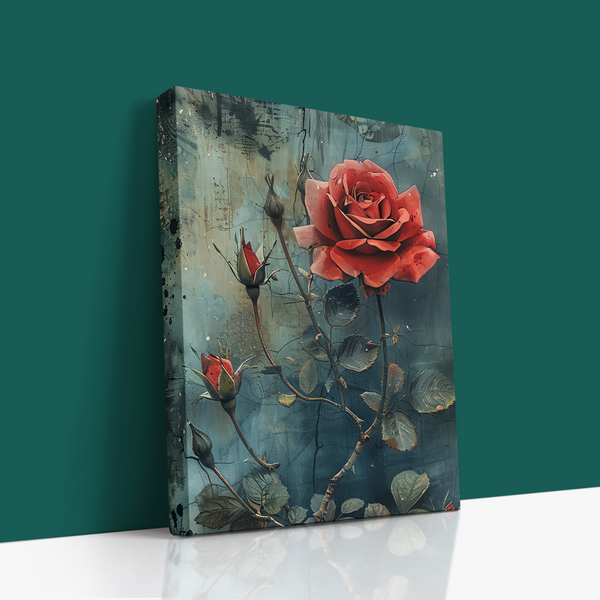 Eternal Bloom Canvas Wall Art 🌹✨