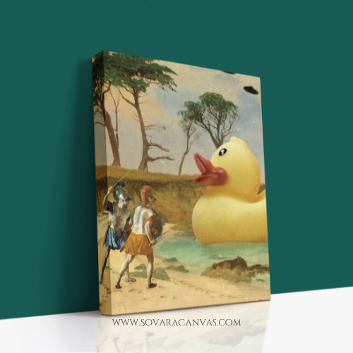 🦆 Surreal Renaissance Rubber Duck Canvas