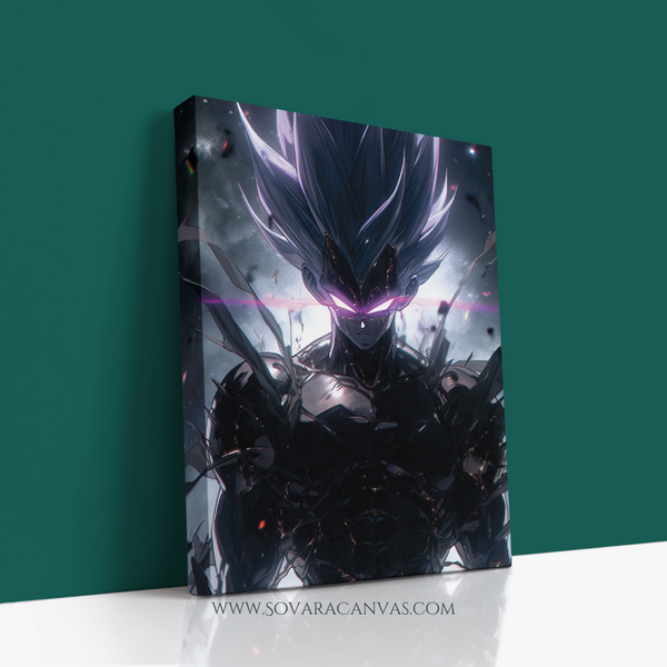 Evil Anime Character Canvas Wall Art – Dark Fantasy Anime Decor, Gallery Wrapped, Unique Gift for Anime Fans, Available in Multiple Sizes