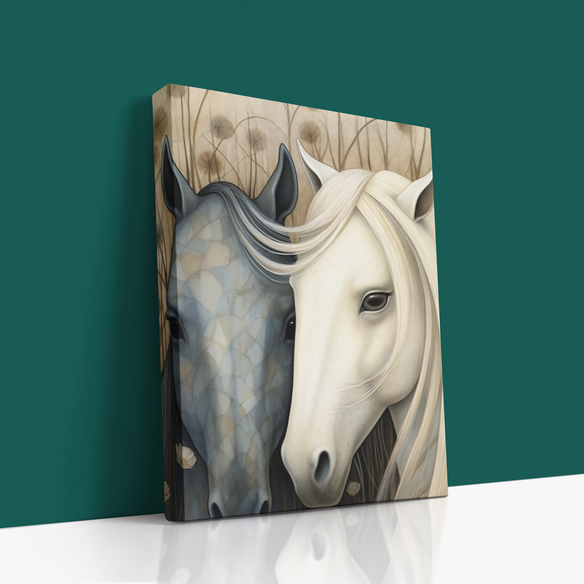 Graceful Companions Canvas Wall Art 🐎✨