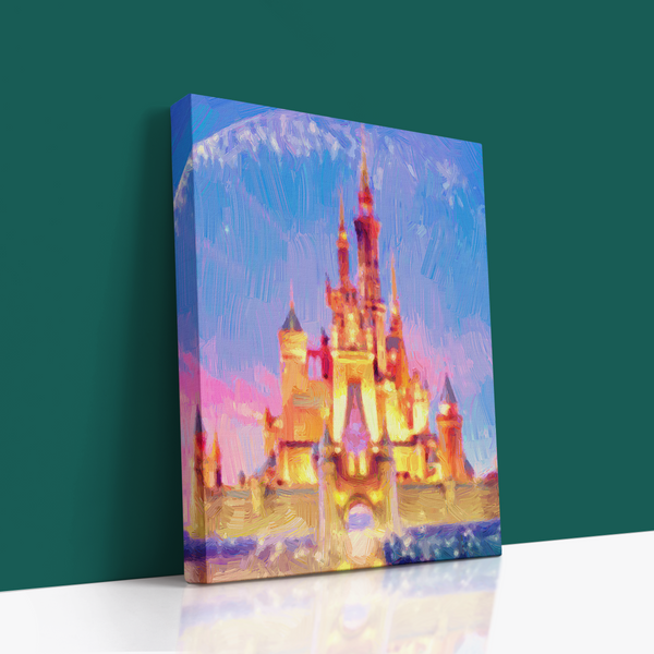 Castle in the Sky Canvas Wall Art 🏰✨