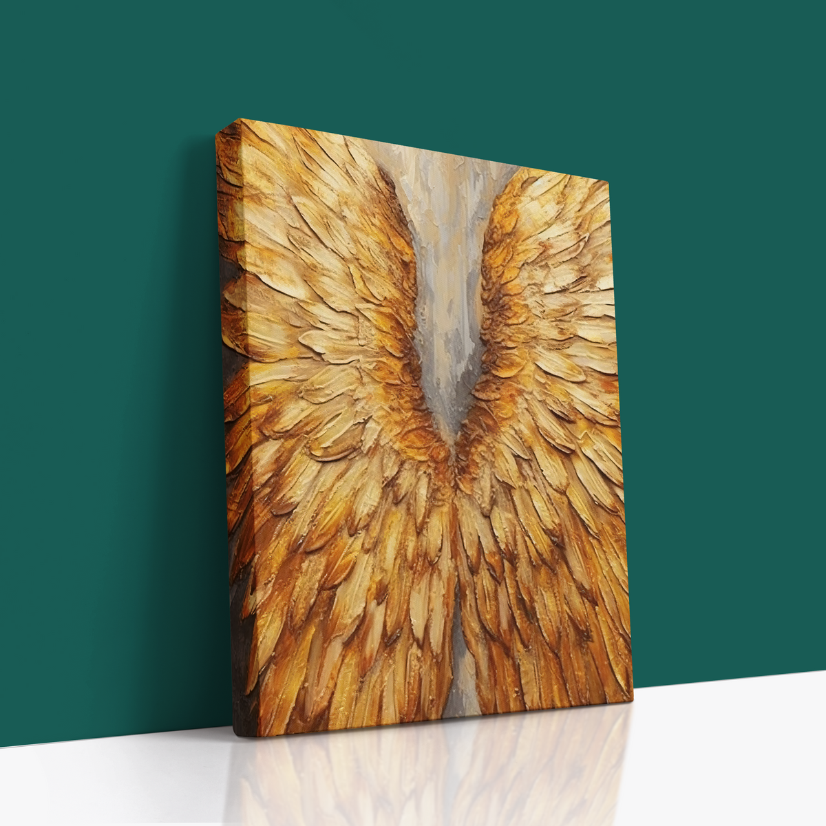 Golden Wings -Premium Canvas Wall Art 🕊️✨